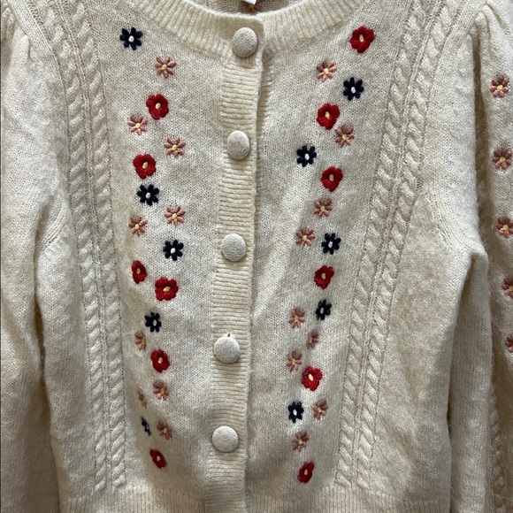 & Other Stories cardigan with embroidered flowers - Picture 3 of 5